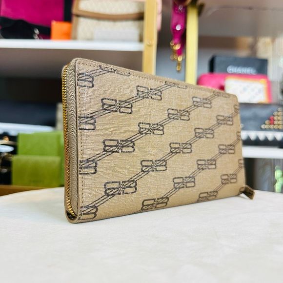 Balenciaga Unused Signature Continental Wallet BB Monogram Coated Canvas w/Dust - Picture 7 of 11
